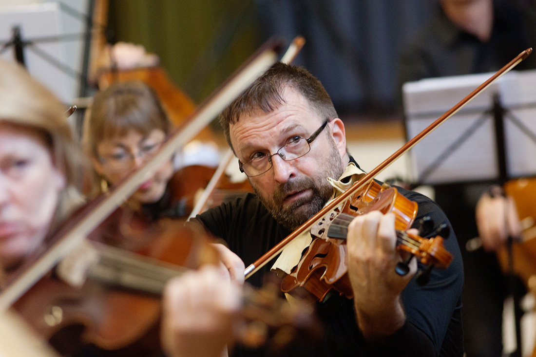 Proben der Orchester Gesellschaft Zuerich (OGZ)