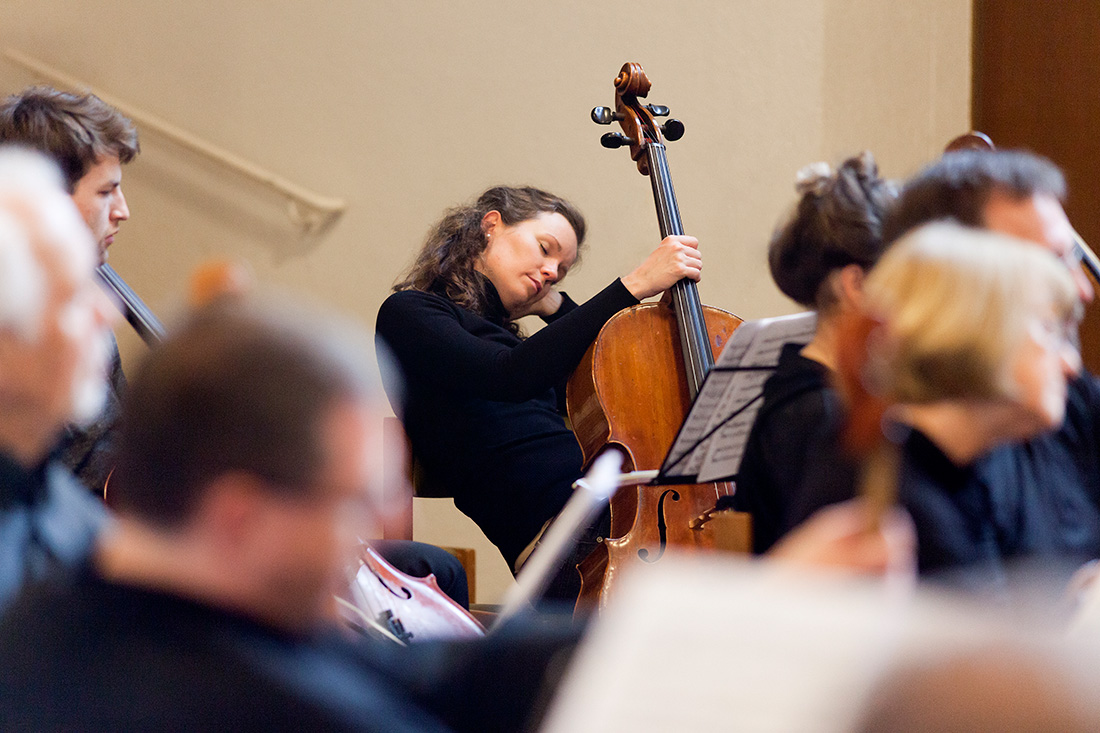 Proben der Orchester Gesellschaft Zuerich (OGZ)