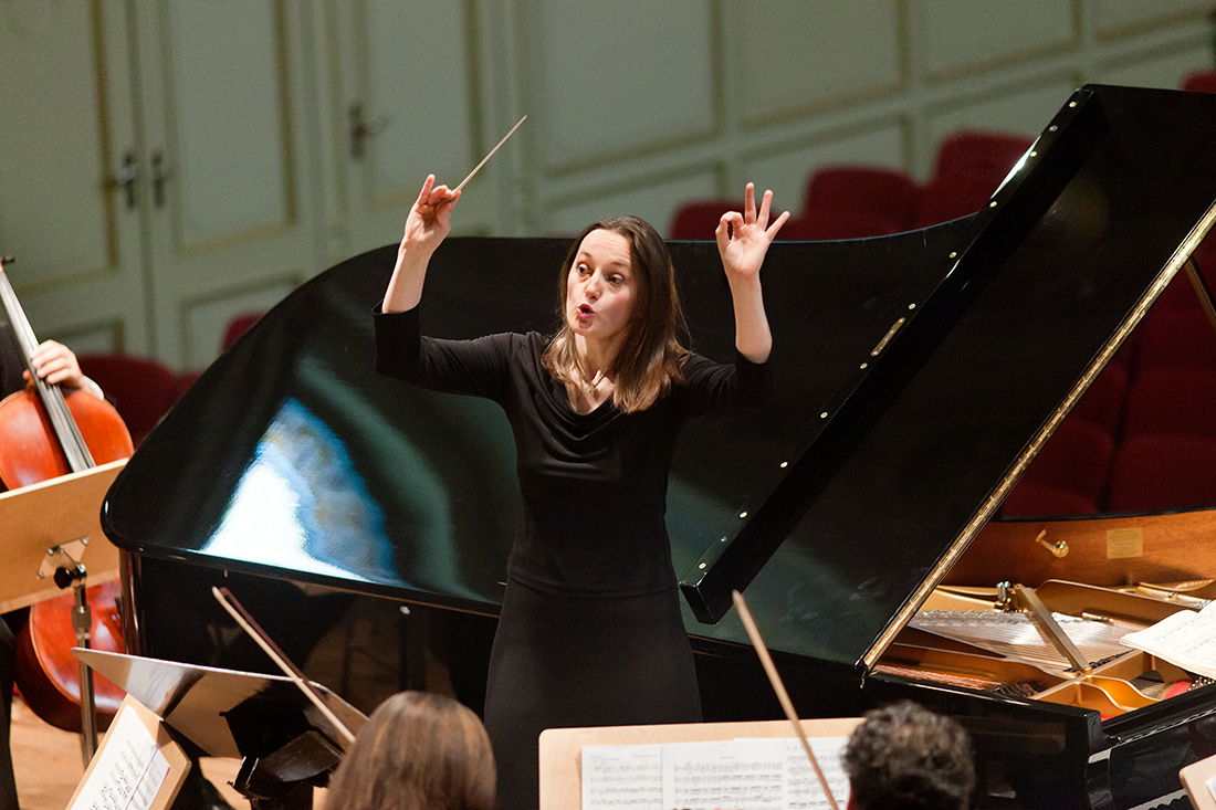 Generalproben der Orchester Gesellschaft Zuerich unter der Leitung von Olivera Sekulic in der Tonhalle Zürich