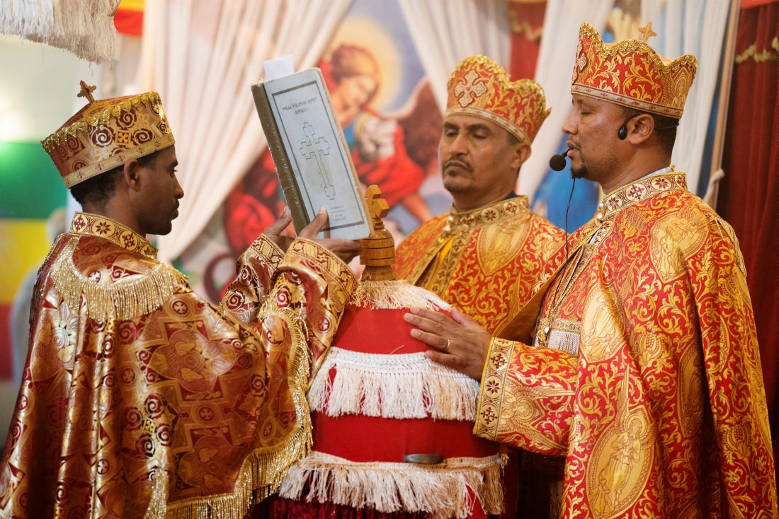 Gottesdienst in der aethiopisch-orthodoxen Gemeinde