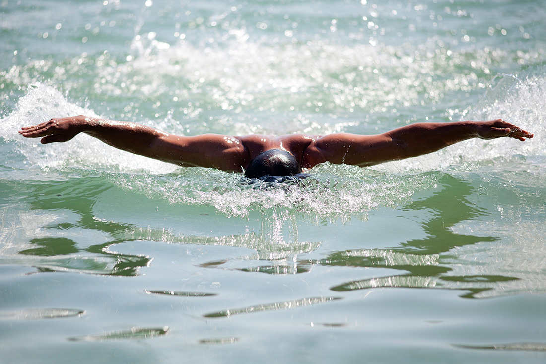 Schwimmer im Zuerichsee