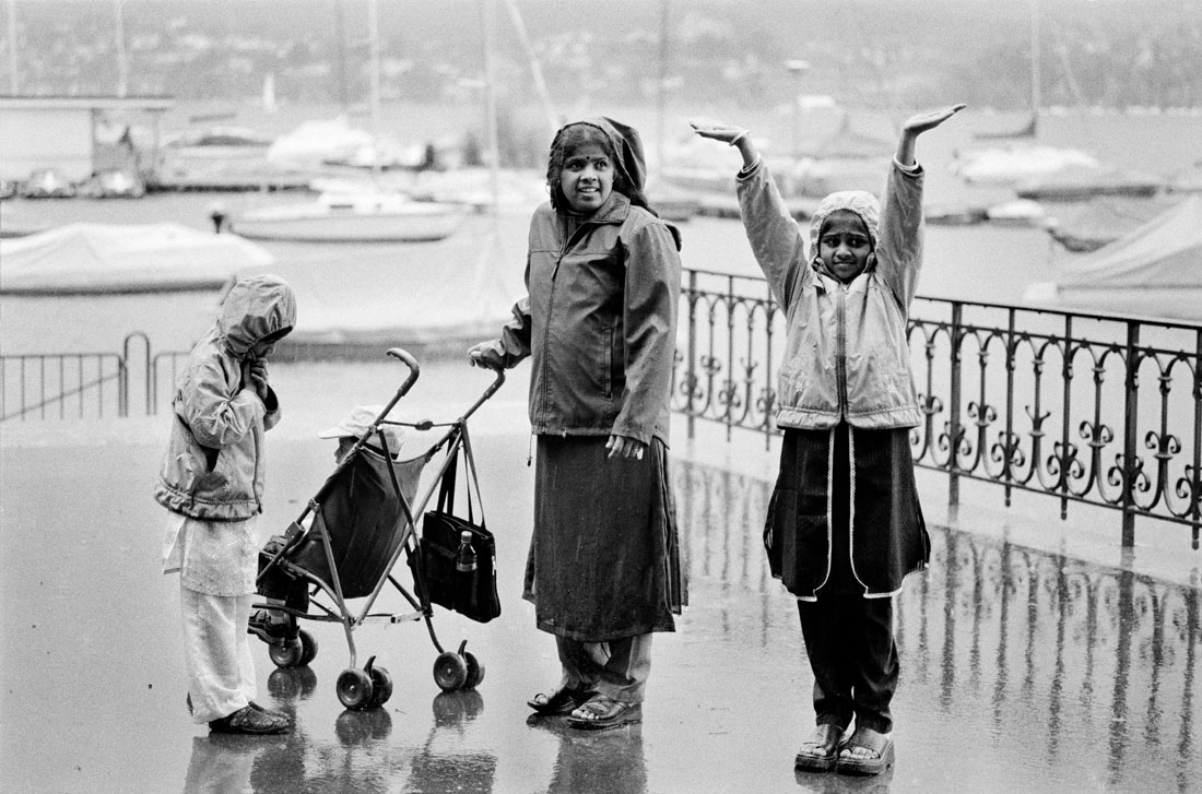 Tamilische Familie am Zürichsee